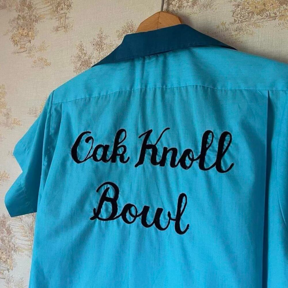 Vintage 50s/60s Oak Knoll Bowl Bowling Shirt | Size 36 (Small)